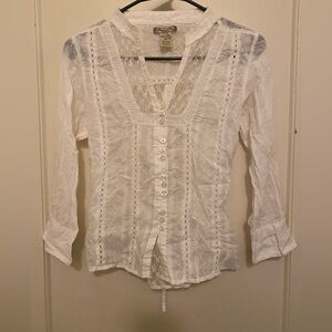 Vintage American Rag Lace Blouse